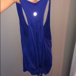 blue lulu lemon tank top size 2